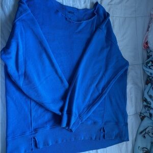 Aerie Vibrant Blue Textured Top